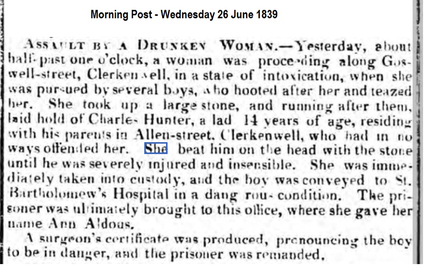 1839 Morning Post - Wednesday 26 June 1839