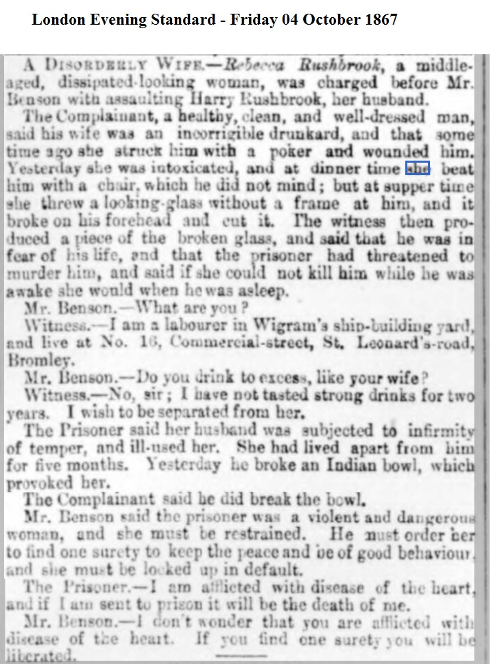 1867 London Evening Standard - Friday 04 October 1867