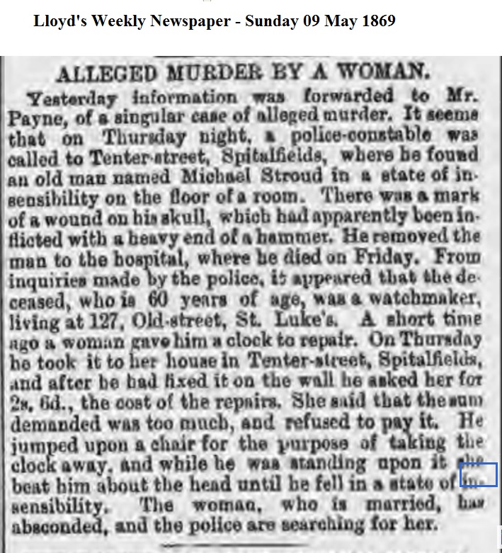 1869 Lloyd's Weekly Newspaper - Sunday 09 May 1869
