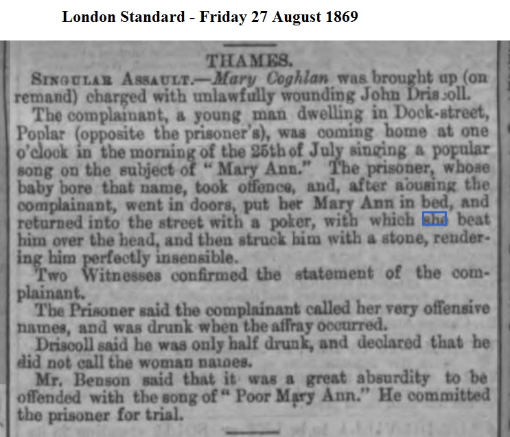1869 London Standard - Friday 27 August 1869