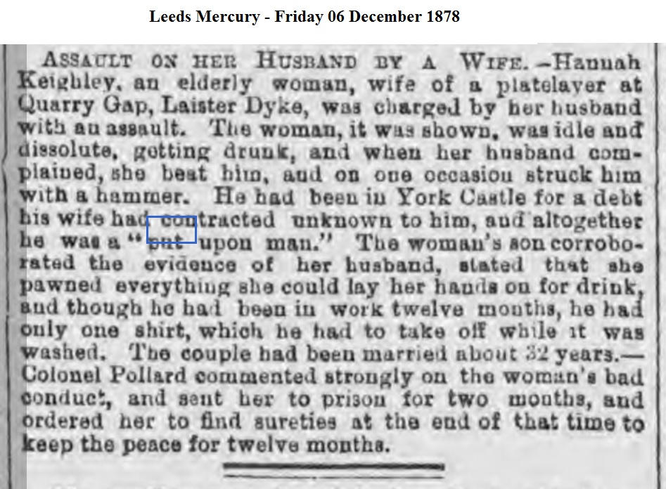 1878 Leeds Mercury - Friday 06 December 1878
