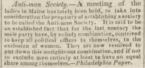 Anti-man society - Northampton Mercury - Saturday 19 June 1830
